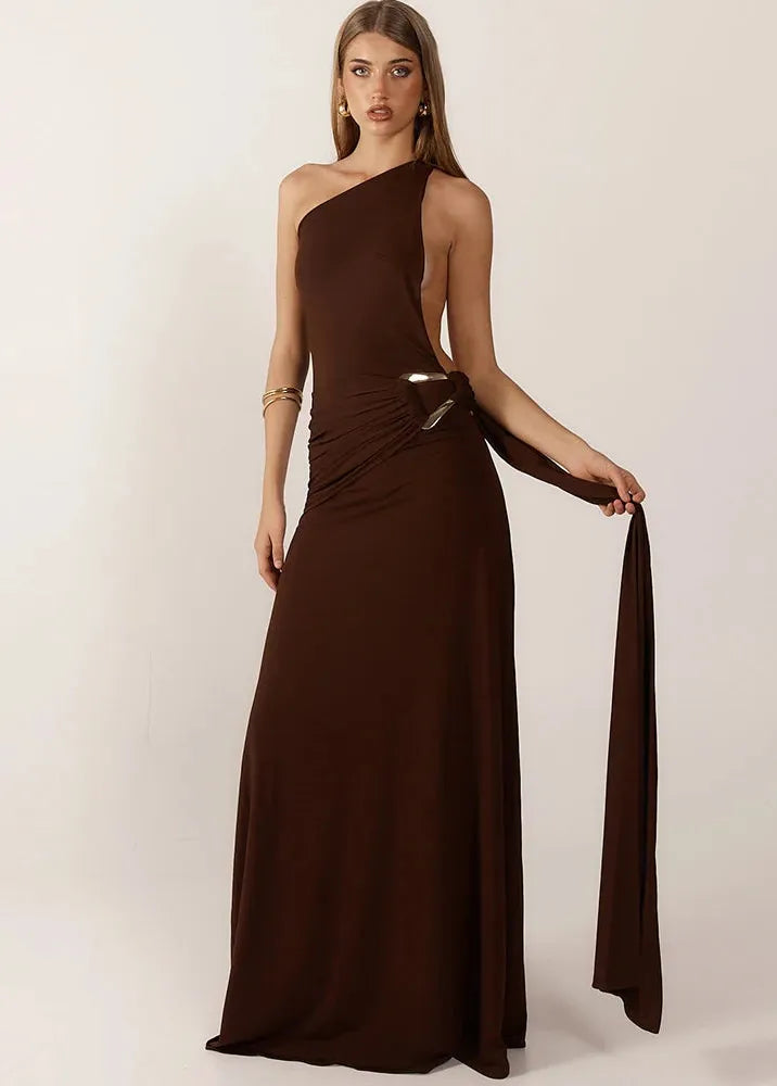 Robe de soirée dos nu longue