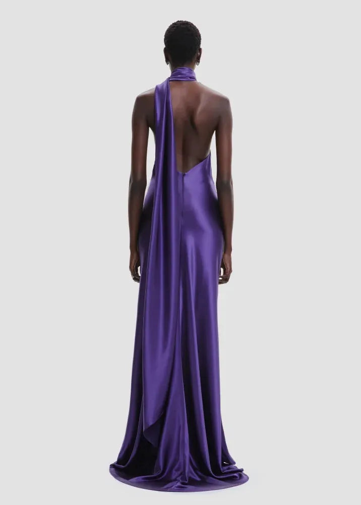 Robe violette de soirée