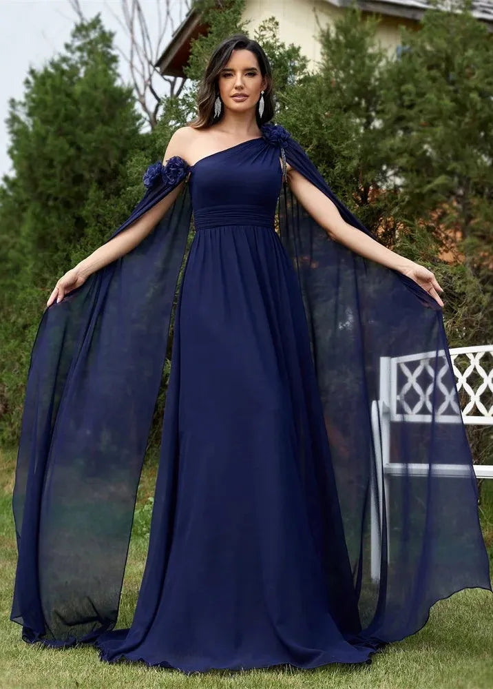 Robe cérémonie bleu nuit