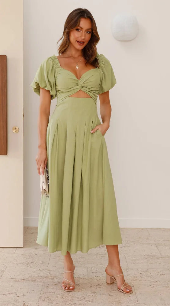Robe demoiselle d'honneur à poches