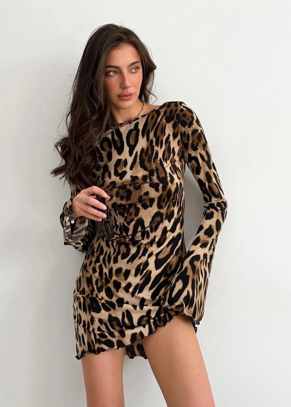 Robe en léopard