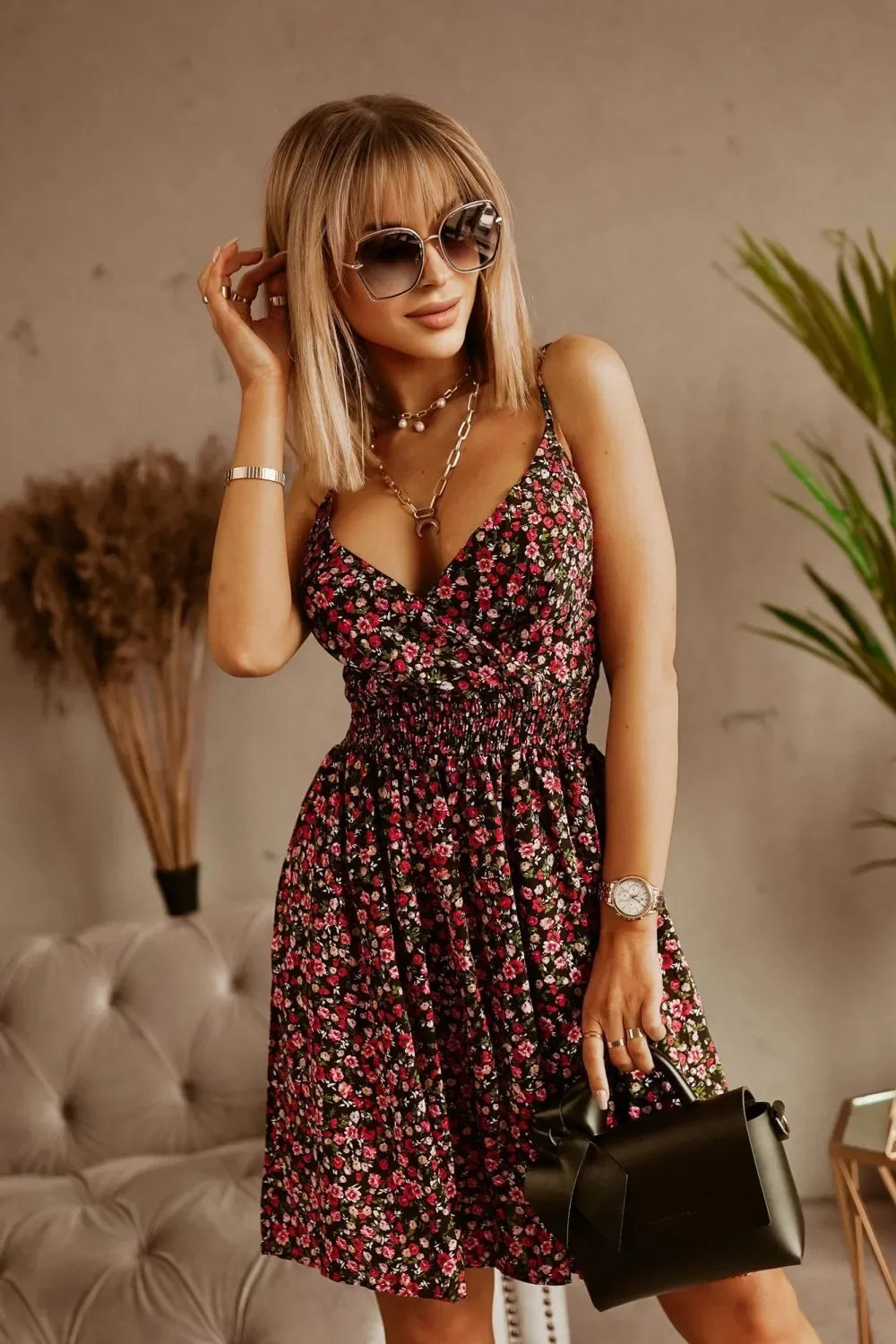 Robe a bretelle fleurie