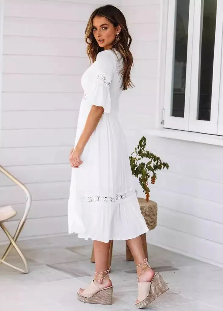 Robe boheme blanche