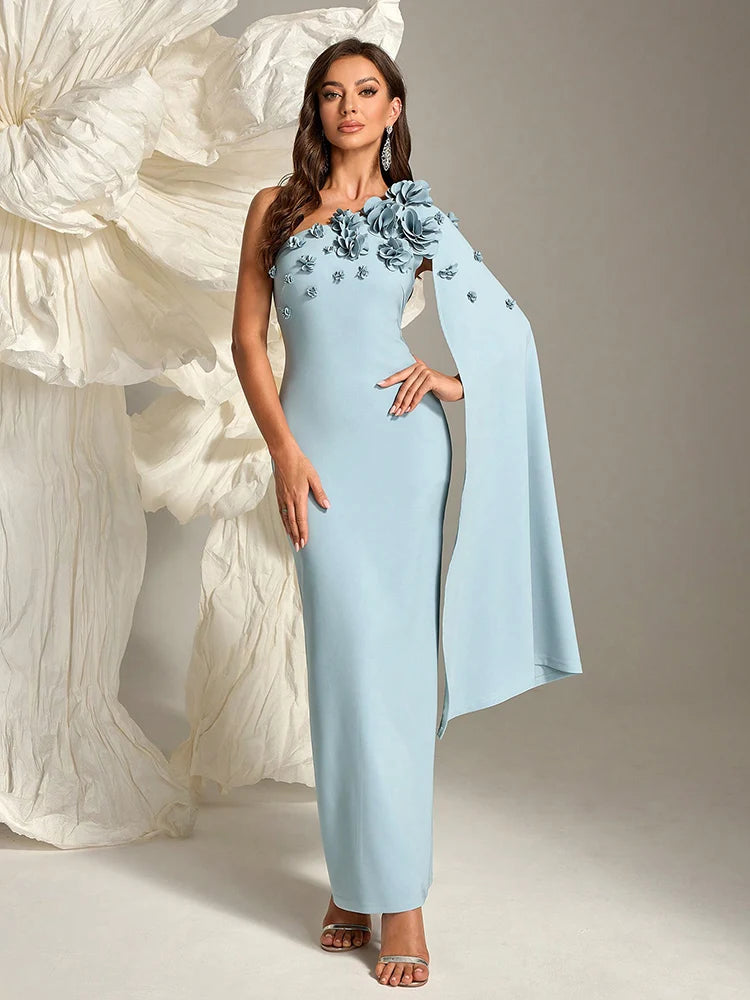 Robe bleu ciel ceremonie