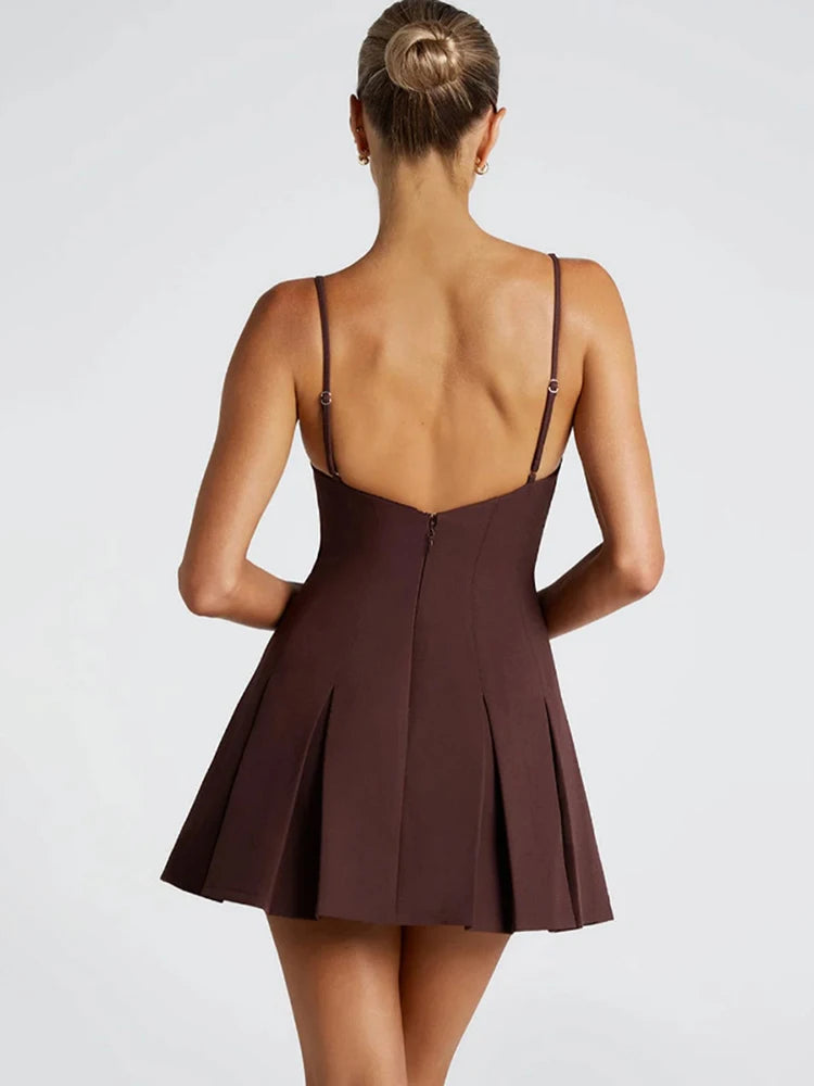 Robe marron chic