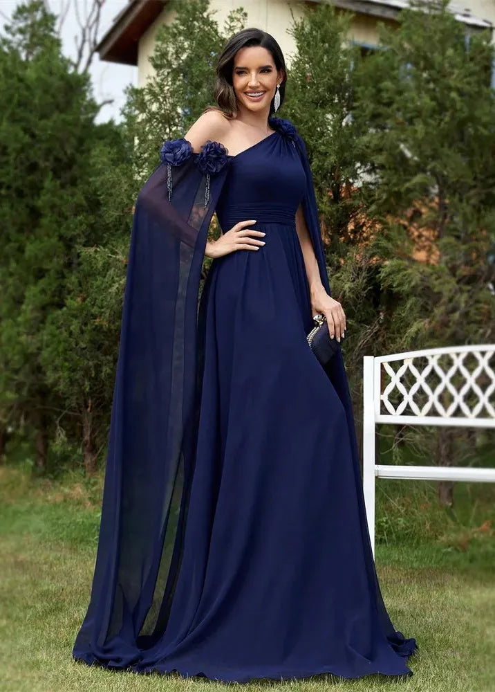 Robe cérémonie bleu nuit