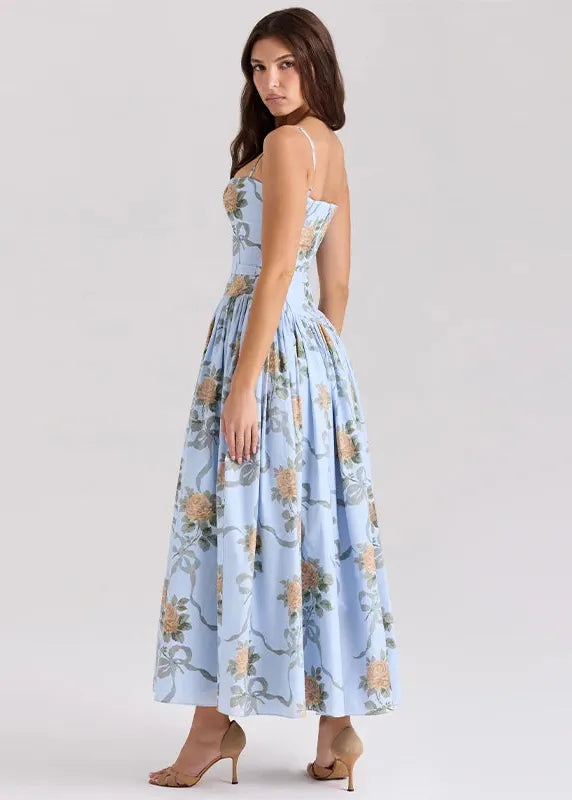 Robe fleurie mi longue