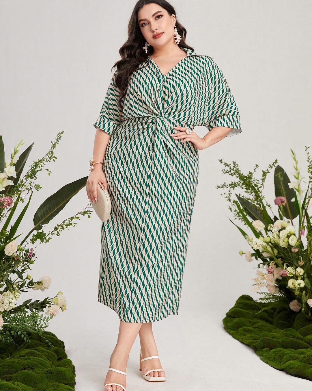 Robe midi grande taille